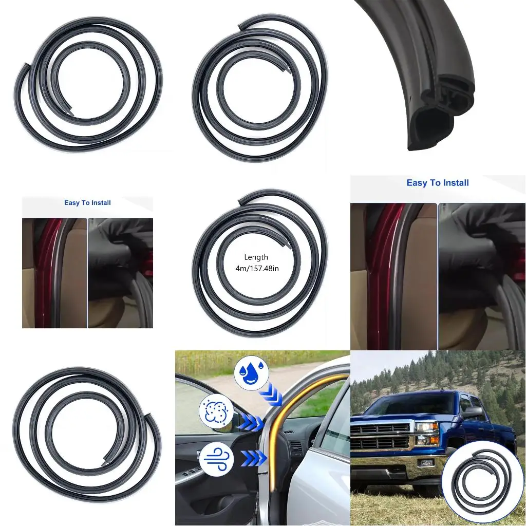 

87HE Automotive Door Weatherstrip Seal Waterproof Anti Aging Design For 1500 2500HD 3500HD Pickup Trucks 22766400 G3161