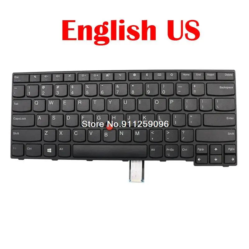 Teclado Para Lenovo Para ThinkPad E470 E475 Inglês EUA Bélgica BE Suécia SD Itália IT 01AX040 01AX080 01AX000 01AX089 01AX049