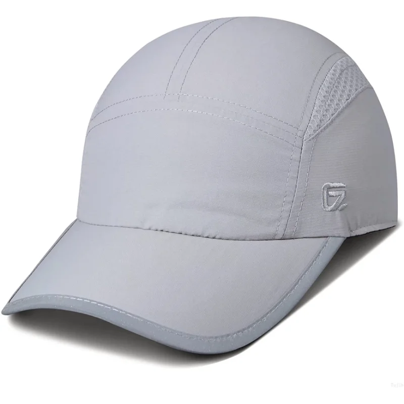 

【GADIEMKENSD】Unstructured Hats Reflective Brim UPF 50+ Outdoor Caps Golf Tennis M17