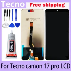 Original 6.8'' For Tecno Camon 17 Pro 17Pro CG8 CG8h LCD Display Touch Screen Digiziter Assembly For Tecno Camon17Pro CG8 LCD