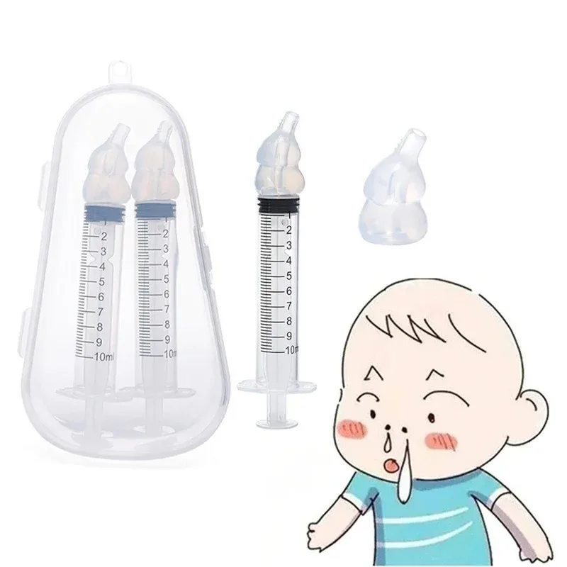 vvocci Cartoon Baby Oral Suction Nasal Aspirator 10ml Syringe-style Baby Nasal Irrigator Baby Snot Cleaner Simple