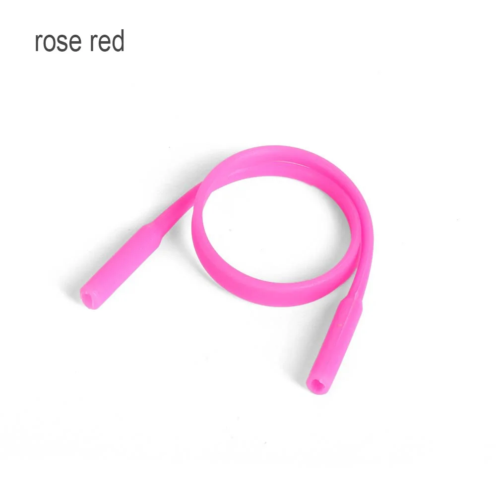 2 Pcs Adjustable Sports Cord High Elastic Anti Slip Silicone Eyeglasses Straps Sunglasses String Ropes Glasses Chain
