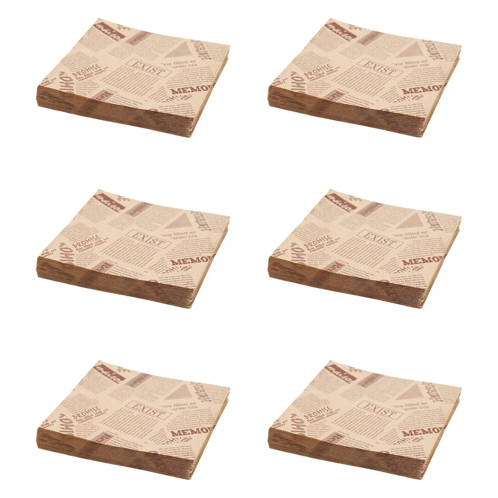 ABWR-600 шт. 12X12 см сэндвич пончик хлеб мешок печенье пончик бумажные пакеты маслостойкий хлеб ремесло хлебобулочная упаковка для еды крафт-бумага