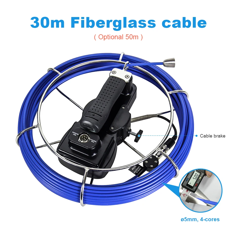 512hz Locator 7 Inch HD Monitor 23MM CCTV Camera 20mm Drain Sewer Pipeline Inspection Used For Pipe Inspection CMOS Sensor