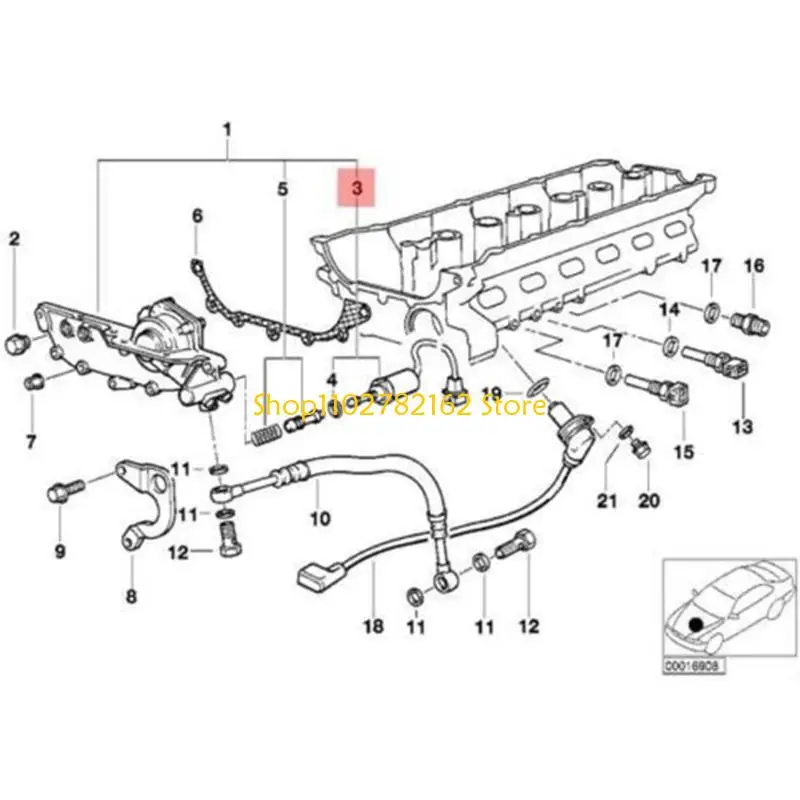 

547B Replacement Engine Variable Timing Solenoid VVT Solenoid Replacement Accessory for E34 E36 E39 11361738494
