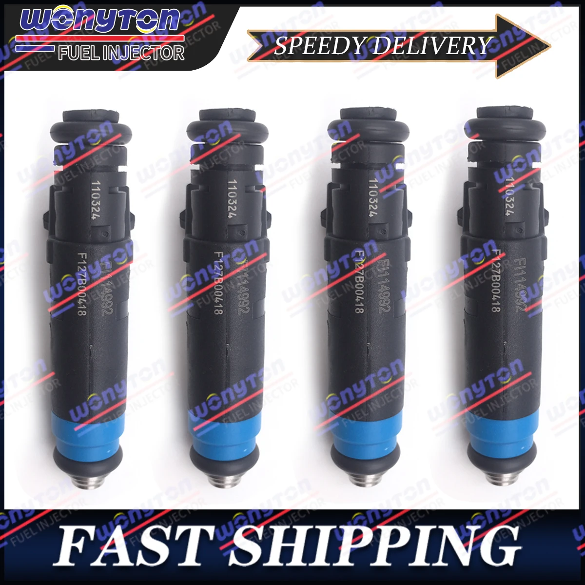 4x Fuel Injectors For Siemens Deka 1000cc High Impedance FI114992 F127B00418 EV1