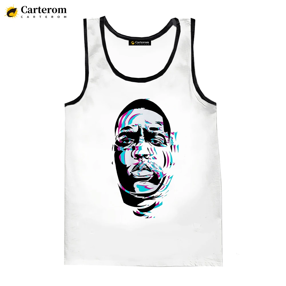 

Fashion Rapper B.I.G Biggie Tank Tops 3D Digital Printing Harajuku Vest New Men Women Oversized Singlets Sleeveless Tees