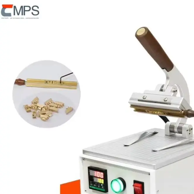 Heat Pressing Machine for Wood PVC Paper - Custom Logo Stamp Or Number Letter Hot Foil Stamping Machine for Leather Embossed