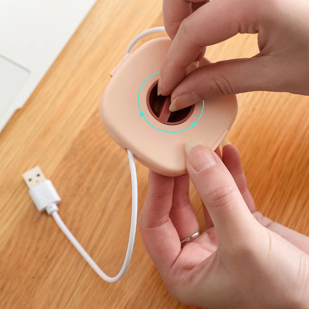 1PC Cable Organizer Rotating Cable Winder Box Plastic Portable Wire Storage Case Phone Holder Mouse Wire Earphone Cord Storage