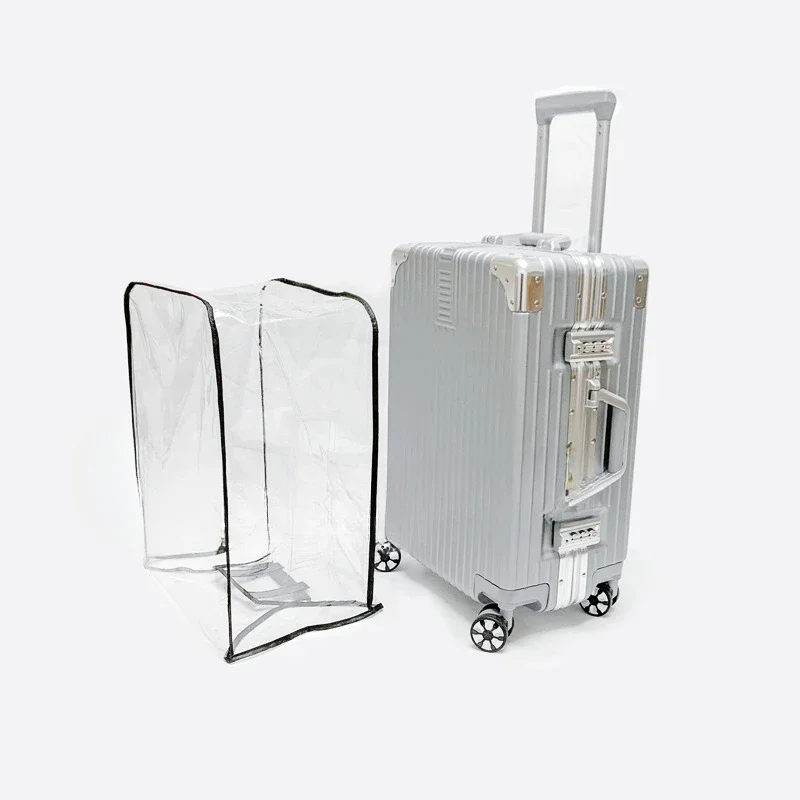 Transparent PVC Luggage Cover for Cross-border Travel, Suitcase Protective Sleeve with Handle, Dustproof Sports Design