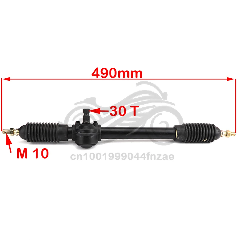 

490mm Eccentric Power Steering Gear Shaft Rack Pinion Assembly For DIY China Go Kart Buggy Karting ATV UTV Bike Parts