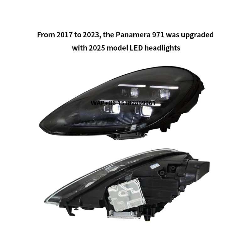 

TEGARRY 971 New High Quality 24V 4000 Lm 3000K LED Front Headlights with Easy Installation for Panamera 971 2011-2014