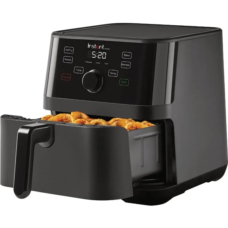 

5.7QT Air Fryer, Custom Program Options, 4-in-1 Functions, EvenCrisp Technology that Crisps, Roasts, Bakes and Reheats