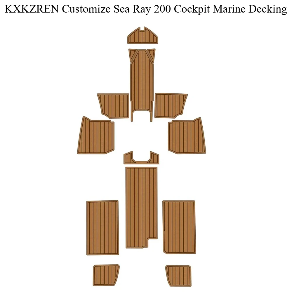 KXKZREN تخصيص Sea Ray 200 قمرة القيادة البحرية التزيين ورقة لليخوت قارب صيد لوحة الأرضيات ذاتية اللصق الملحقات البحرية