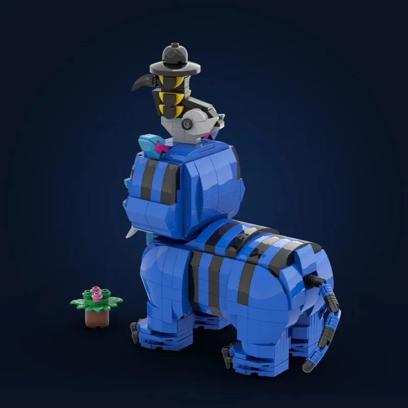 MOC الأسد الغراب اللبنات الكرتون أنيمي K-pop شيطان الصيادين شخصيات Bricksheadz تجميعها اللعب جمع هدية الكريسماس