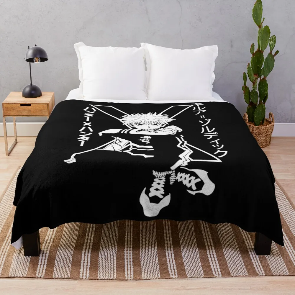 Kill-ua Zo-ldyck Hunter-xhunter Throw Blanket Decorative Sofa Softest Blankets