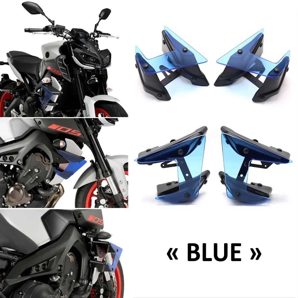 Alerones de carenado para motocicleta Yamaha, piezas laterales de Downforce desnudo, Winglet fijo, Deflector de ala para MT-09 MT09 MT 09 SP 2020-2017, novedad