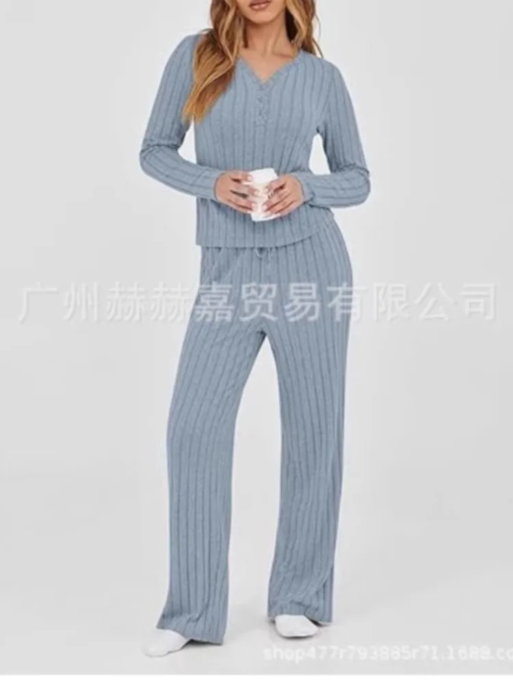 Otoño e Invierno 2025, traje informal de manga larga, sudadera para mujer, pantalones sueltos, conjunto de dos piezas, conjuntos casuales elegantes de moda