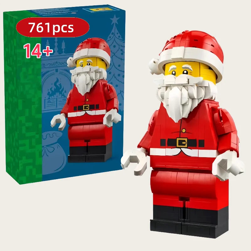 

2025 НОВЫЕ 761 шт. гигантские минифигурки Санта-Клауса, строительные блоки | Рождественское ограниченное издание (40820) | Праздничный подарок для мальчиков и девочек, STEM C
