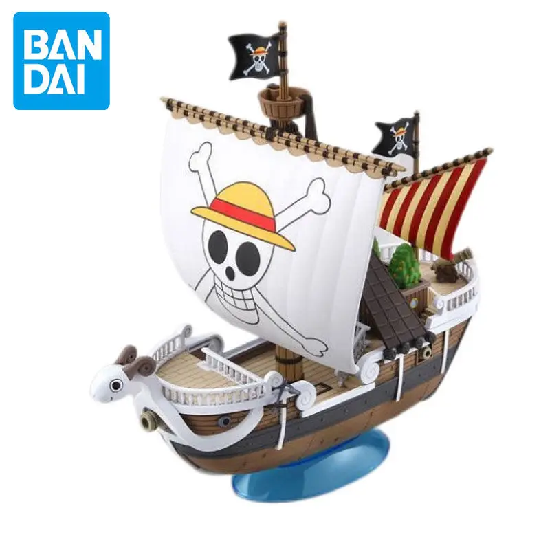 

New Bandai Going Merry Anime Figure Toys Assembly Figuras Action Figures Birthday Gifts Collectible One Piece Figures Medol Toy