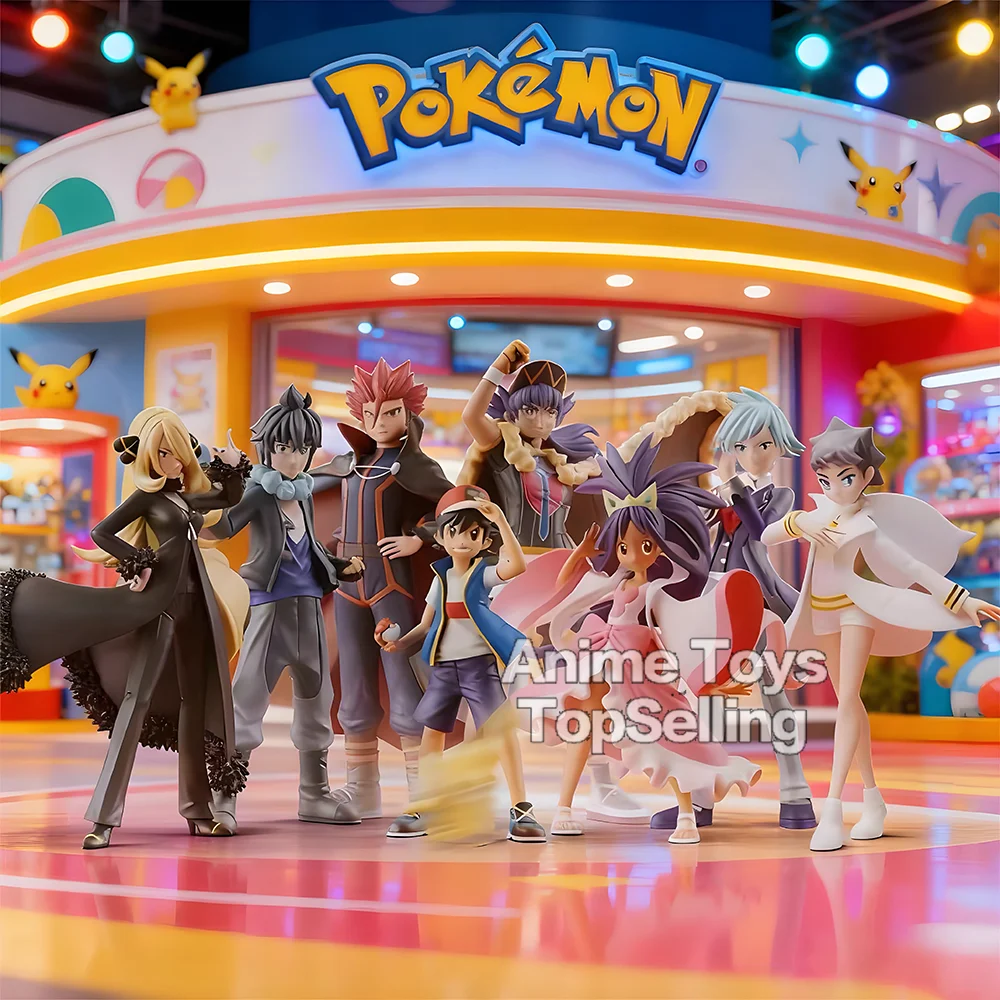 7-9cm Anime Pokemen Figure Eight Masters  Action Figures Pvc Statue Collection Model Toys for Gifts