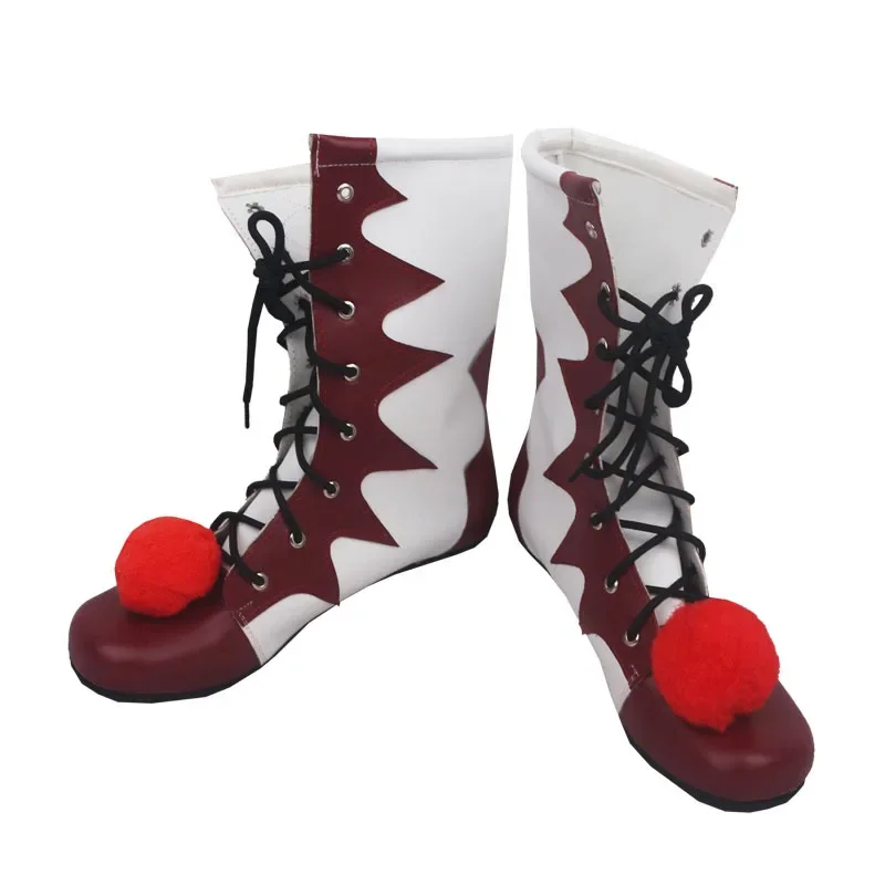 Stephen King's It Pennywise Sapatos Máscara Cosplay, Botas de Palhaço Assustador para Homens, Trajes Personalizados de Halloween Acessórios de Natal