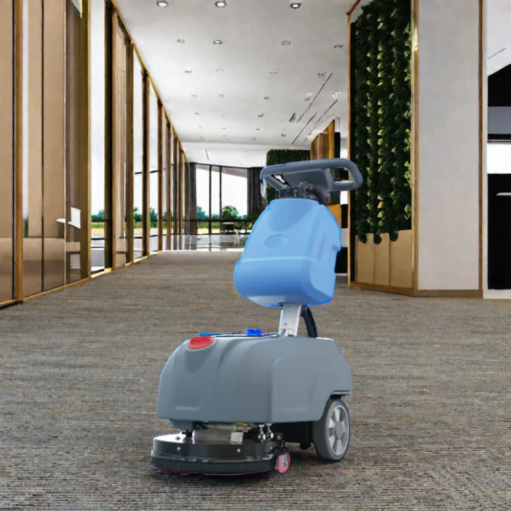 New Condition Electric Floor Cleaning Machine Hand Push Walk-Behind Scrubber