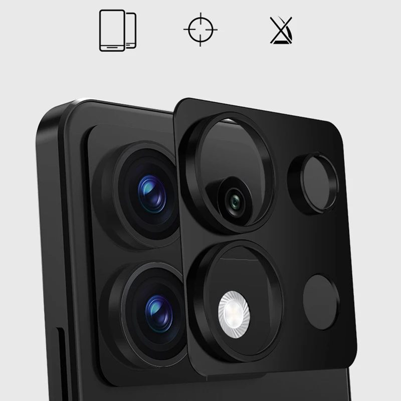 Camera Screen Lens Protector, Redmi Note 13 13Pro, 4G, 13Pro Plus, 5G Camera Lens Cover Case, Vidro Temperado 9H, 1Pc