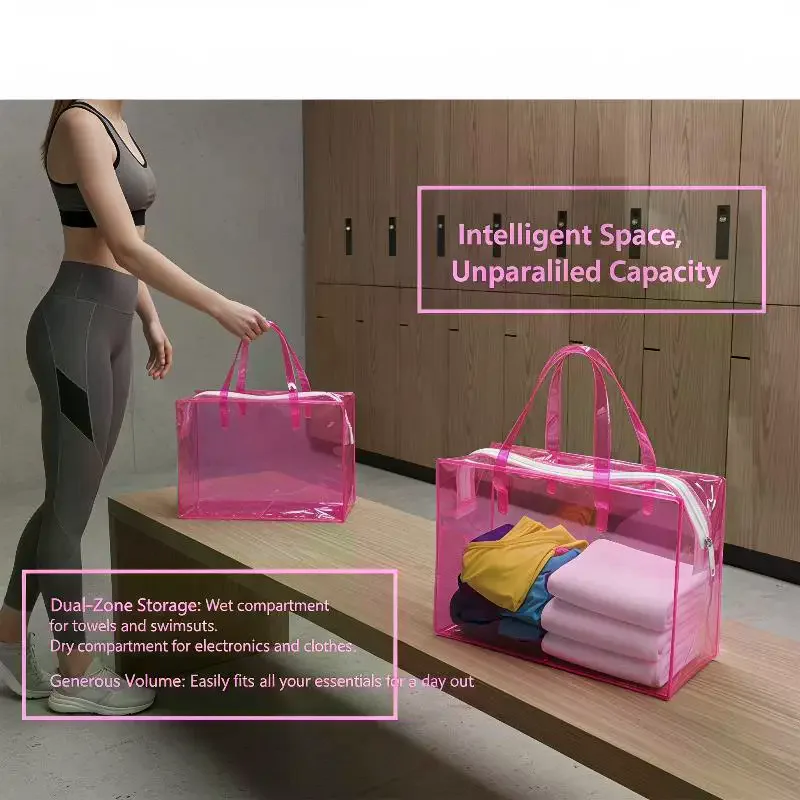 Wet And Dry Separation Travel Toiletries Bag Thickened Large Capacity Waterproof Moistureproof Swim Bag