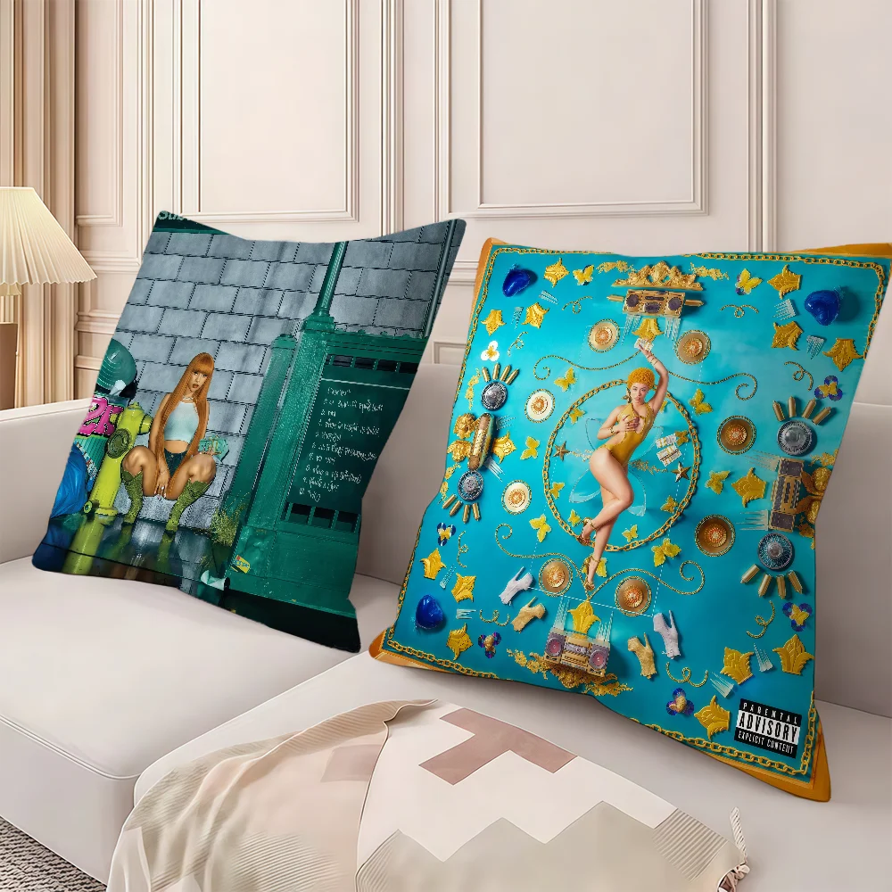 I-Ice cushion cover Fashionable Style pillowcase Comfortable Spice sofa Bedroom Personalized Singer Y2K Decoration