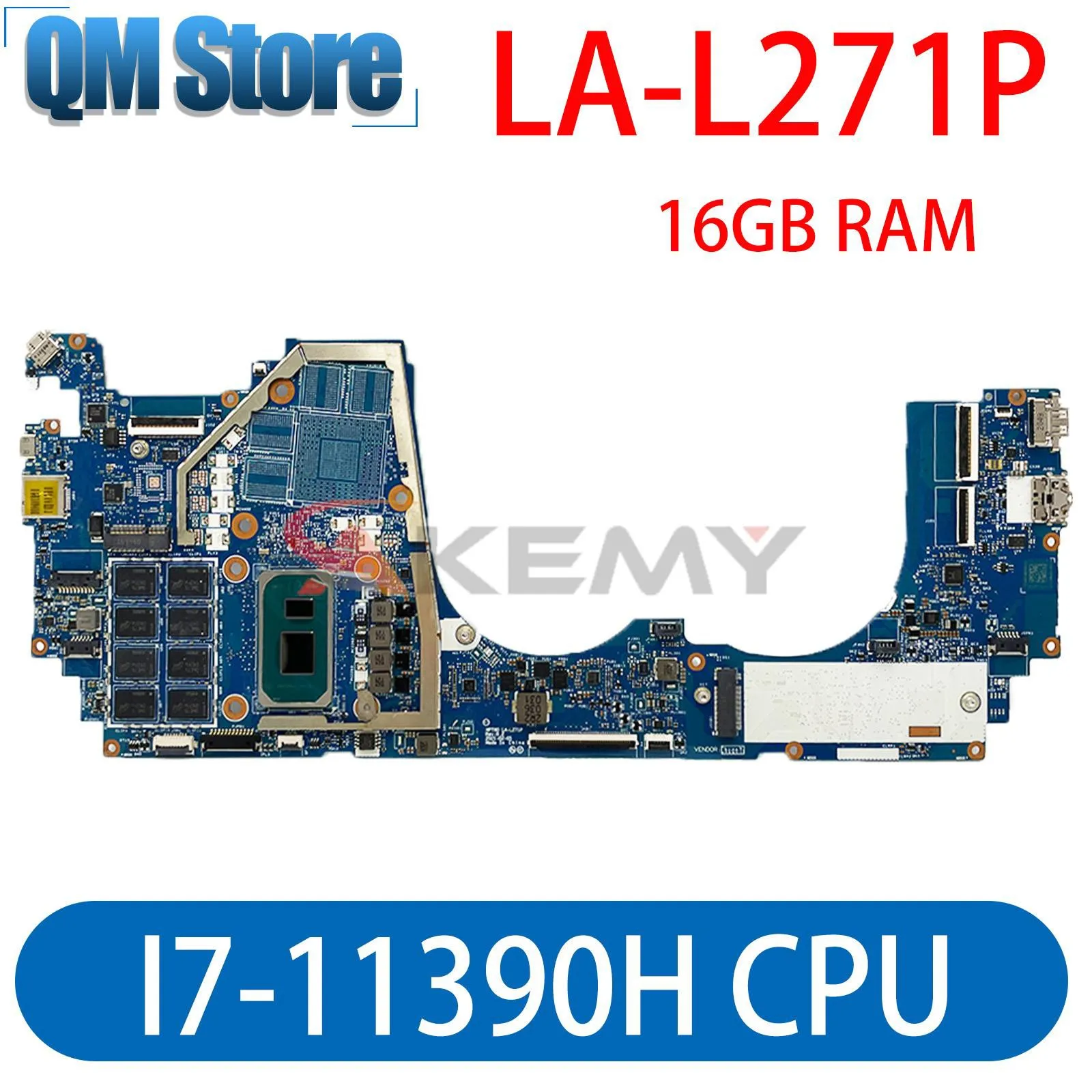 

HPT60 LA-L271P For HP Spectre 16-F Laptop Motherboards With I7-11390H CPU 16GB RAM M83496-001 Mainboard