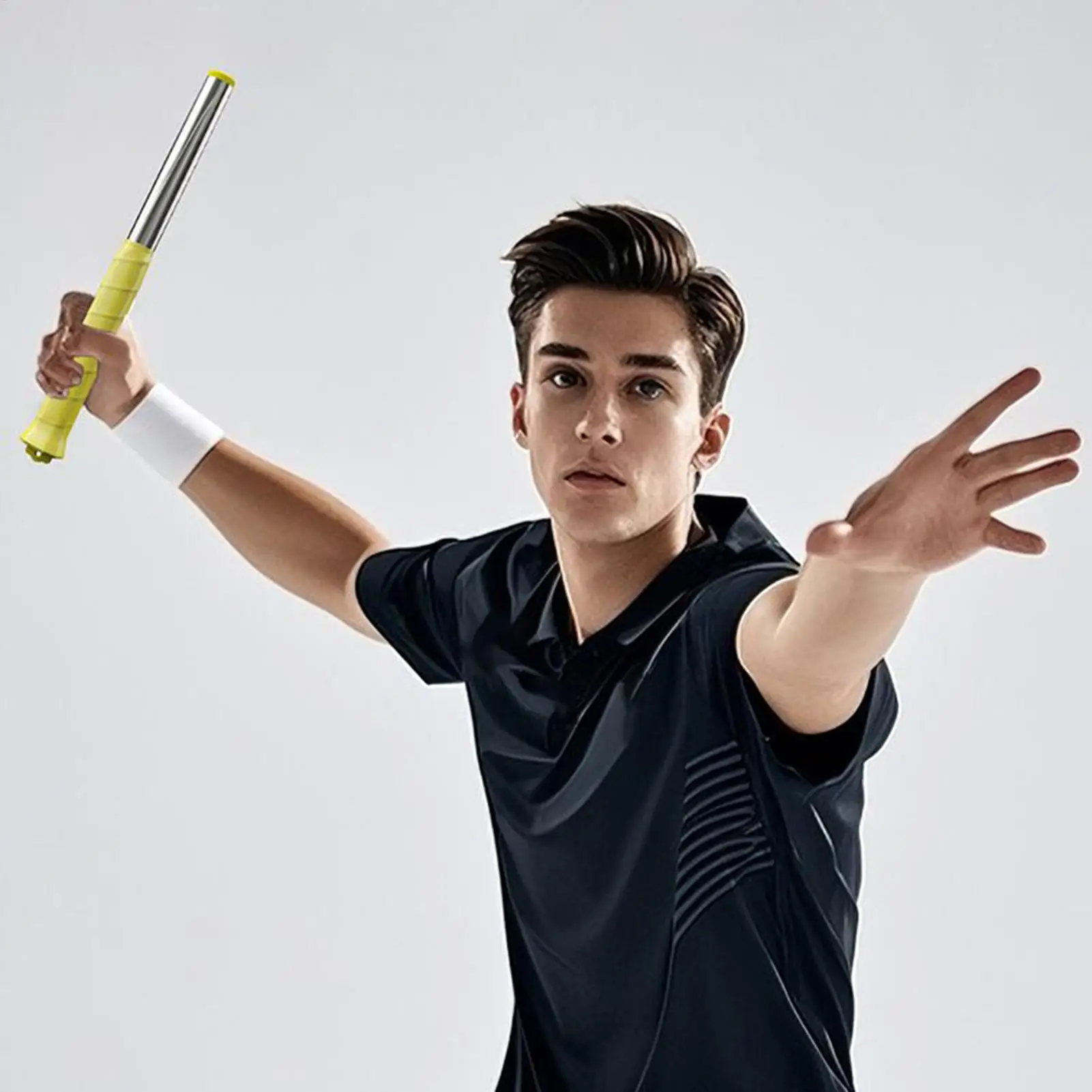 เครื่องฝึกซ้อมวงสวิงแบดมินตัน ใช้งานได้จริง ไม่ลื่น ผลิตจากสแตนเลส ช่วยฝึกการตีกลับ เหมาะสำหรับผู้เล่นขั้นสูง