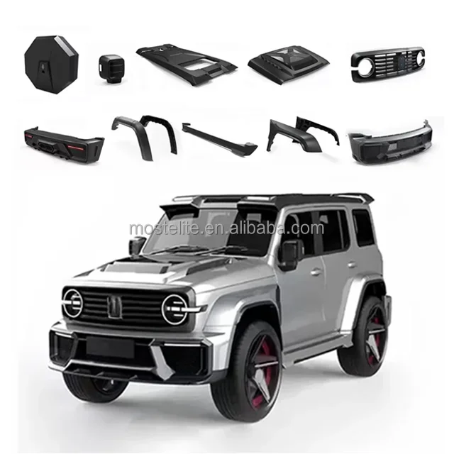 Modification Accessories Spoiler Spare Tire Cover Hood Front Rear Bumper Mars City Body Kit for GWM Tank 300