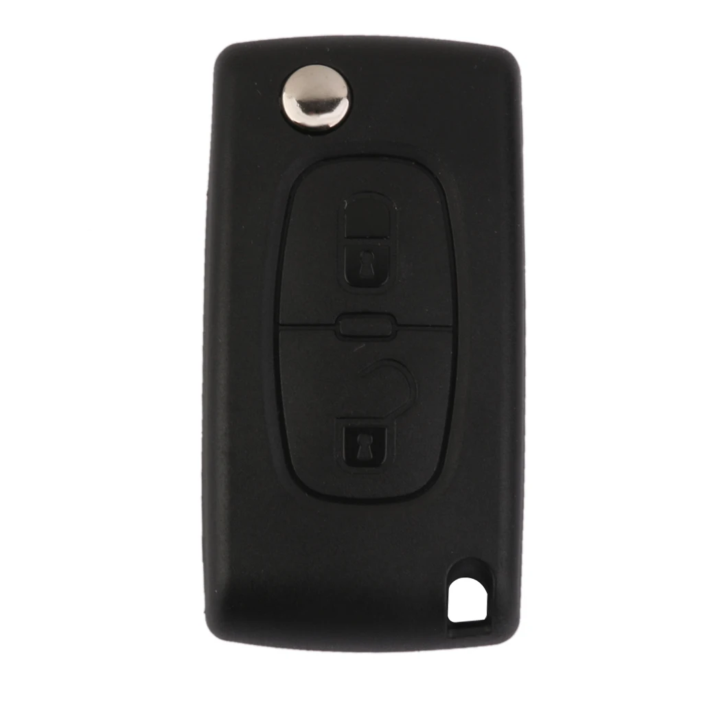 2-Button Remote Key Shell Case With for Citroen C2/C3//C5/C6