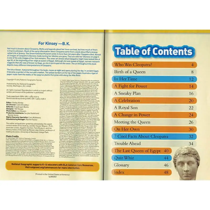 National Geographic Readers Cleopatra KRAMER BARBARA National Geographic 9781426321375 Book