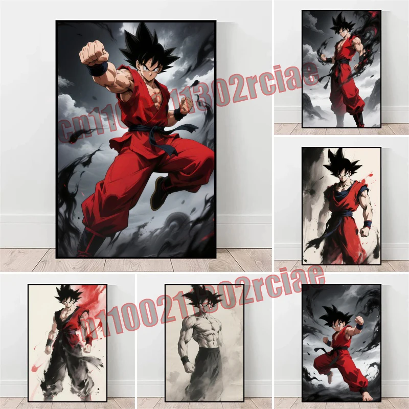 

Japanese Classic Hot-blooded Anime Dragon Ball Art HD Poster Canvas Painting Suitable for Bedroom Decoration Children's Gifts