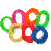 20M A Piece Diameter1.6 2.0  2.5 2.8 3.0mm Rubber Solid Elastic Rubber Line For Fishing  Traditional Level Round Elastic Rope