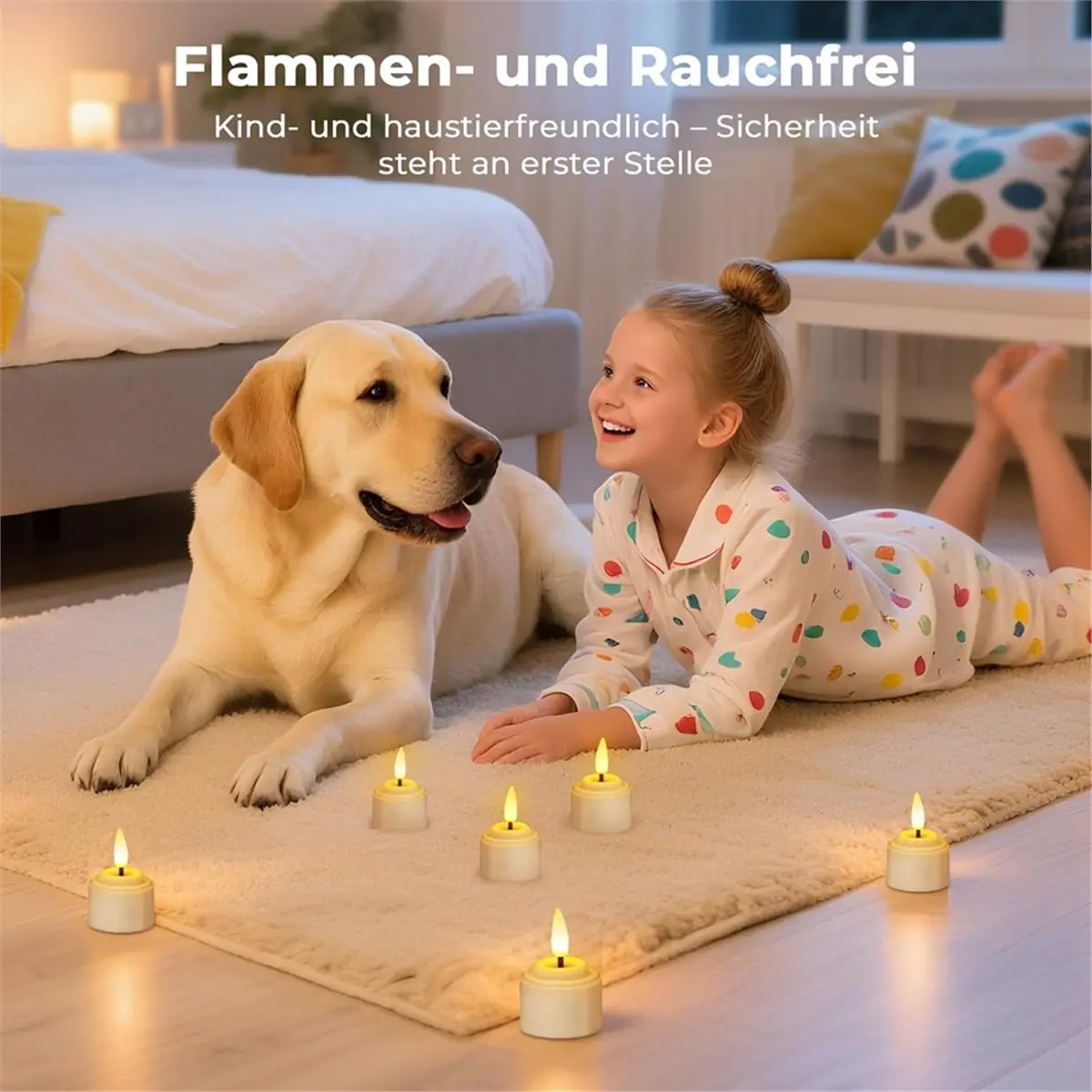 Fits for 6Rechargeable Tea Lights with Timer and Charging Station,LED Tea Lights,Candles Flickering for Room,Wedding,Table,Party