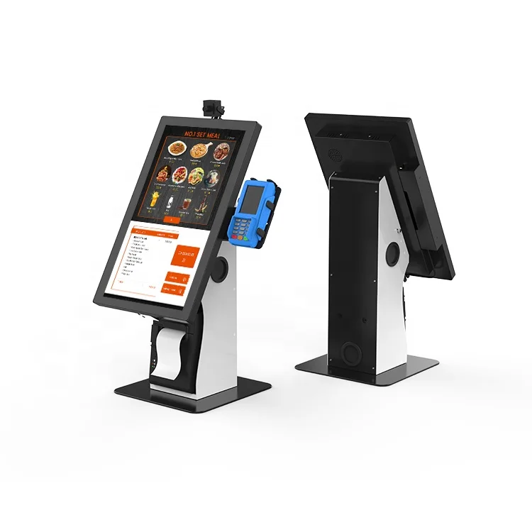 21.5 Inch Desktop Interactive Advertising Display Touch Screen Order Self Service Payment Kiosk