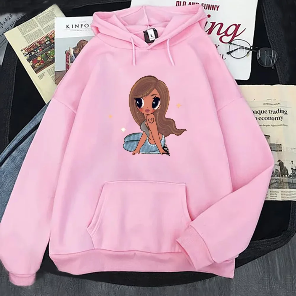 2025 Karol G Nuove felpe 2025 Moda grafica stampata Felpa da donna Y2K Casual Harajuku Streetwear Pullover con cappuccio Taglio unisex