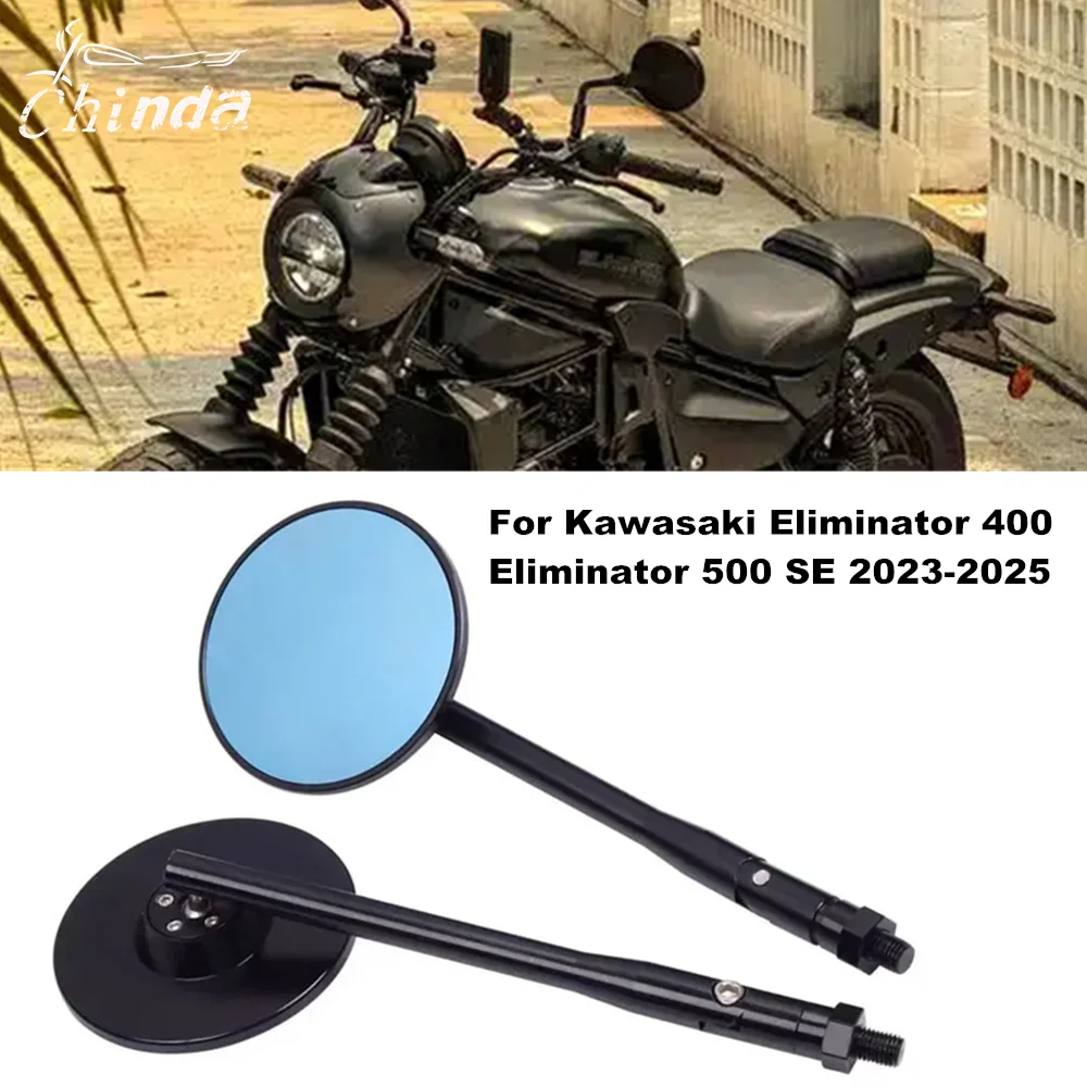 

Зеркало заднего вида для мотоцикла, зеркало заднего вида с ЧПУ для Kawasaki Eliminator 400 Eliminator 500 SE 2023 2024 2025