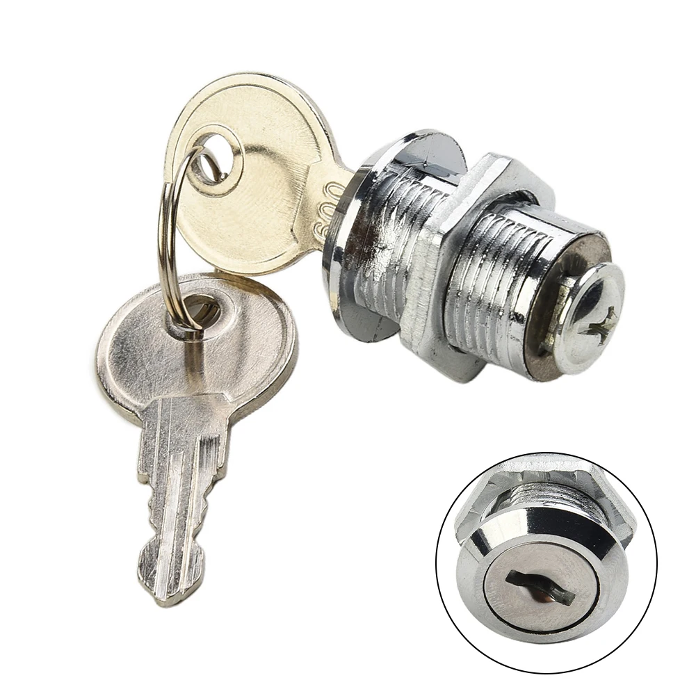 16-30mm Cam Lock Security Lock Cabinet Cam Lock Door Drawer Filing Cabinet Post Mail Box Furniture Locker With 2 Key