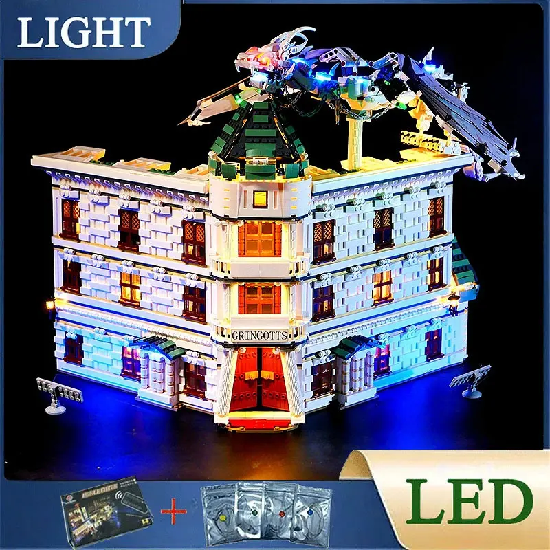 DIY LED Light Kit For LEGO 032101 Diagon alley bank Building Block Set ( Only LED Light,Without Blocks Model)