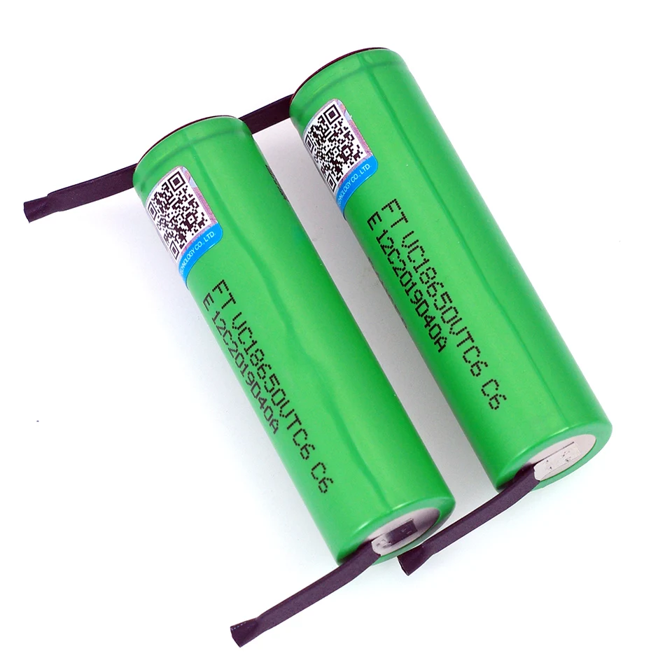 VTC6 3.7V 3000 mAh 18650 akumulator litowo-jonowy 20A akumulator VC18650VTC6 + arkusze DIY nikiel