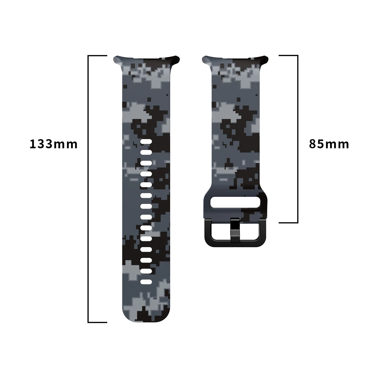 حزام ساعة مطبوع من السيليكون مناسب لساعة Samsung Galaxy Watch Ultra 2025 مقاس 47 ملم ملحق حزام بديل للساعة الذكية