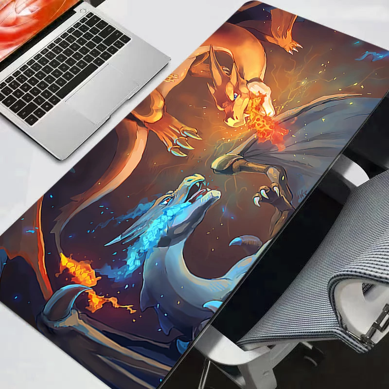 

Pokemon Pikachu Gengar Mouse Pad Anime Gaming Accessories Varmilo Keyboard Desk Mat Gabinete Gamer Carpet Mousepad Mouse Mats