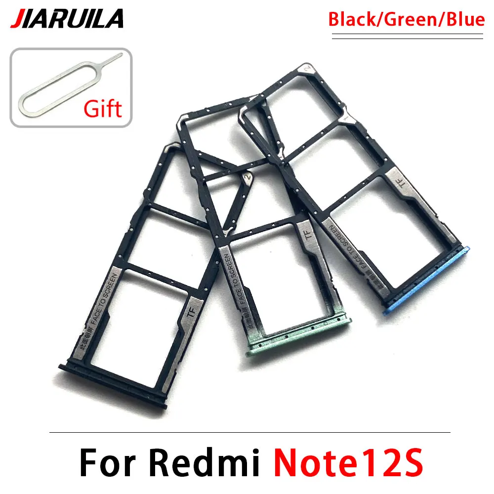 SIM Card Slot SD Card Tray Holder Adapter For Xiaomi Redmi Note 12S 12 4G 5G