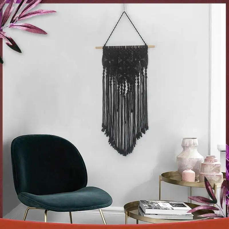 

B- Art Handmade Tapestry Photo Props Hand-Woven Tapestry Macrame Home Decorations