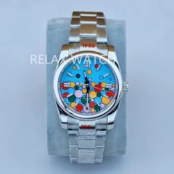 36mm 39mm Sapphire Glass Multi-Color Balloon Dial Japan Nh35 Automatic Movement