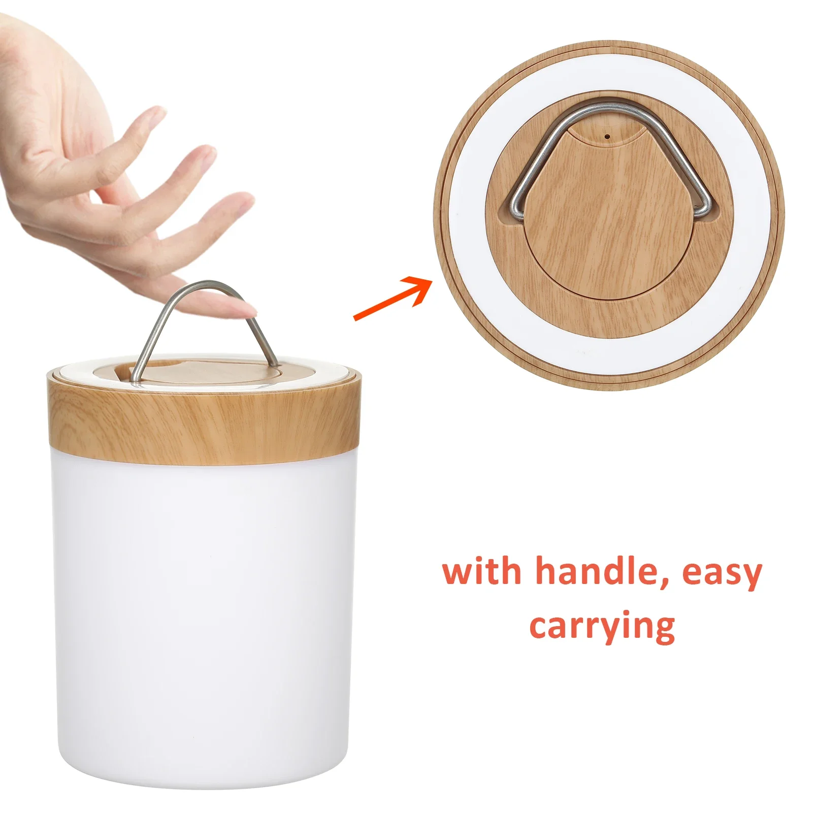 Luz de cabeceira noturna com redutor remoto, RGB Color Table Lamp, Touch Control, USB, recarregável, Night Lamp